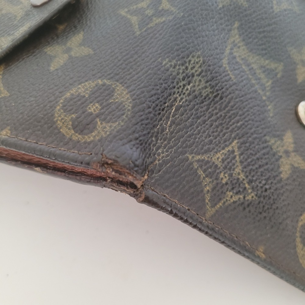 Louis Vuitton Monogram Porte Billets Cartes Credit Wallet Brown AN0920 Vintage - Picture 10 of 12